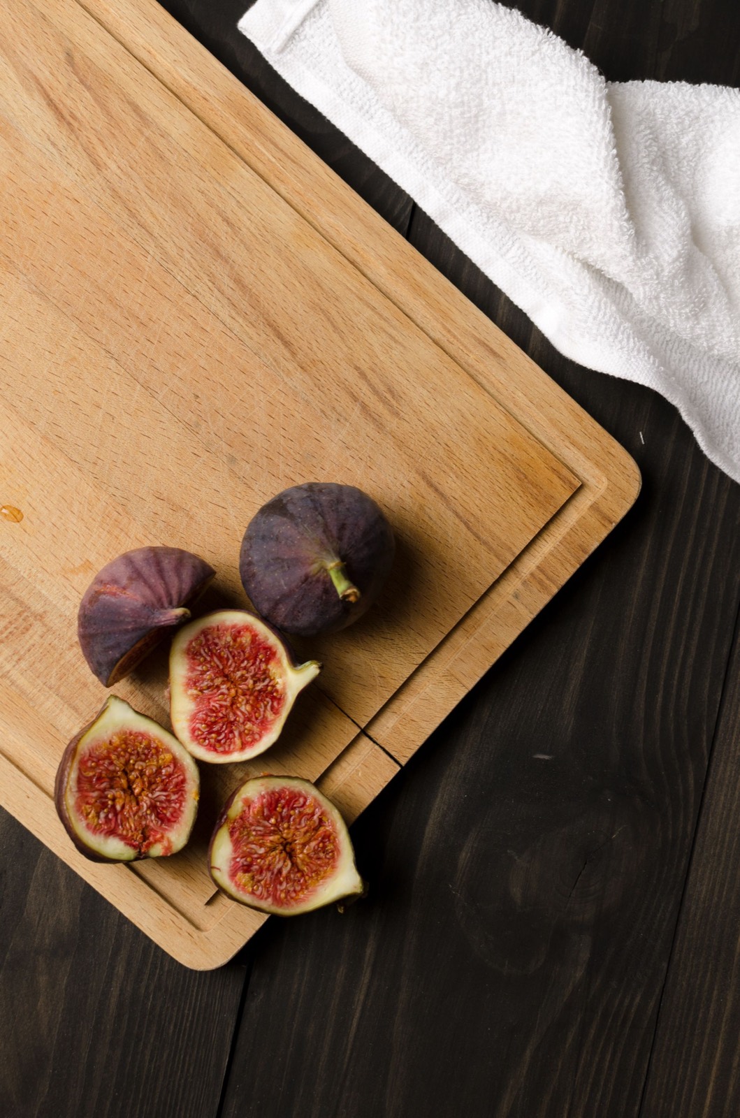Styled wooden cutting board